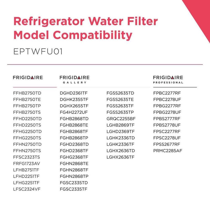 FRIGIDAIRE EPTWFU01 PureSource Ultra II Refrigerator Water Filter, 1 Count, White - Image 4