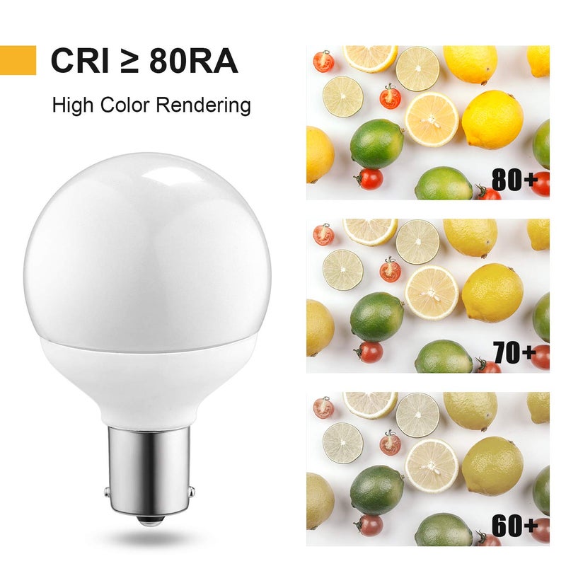 Kohree 12 Volt RV Led Light Bulbs BA15s 20-99/1141/1156 12V Vanity Replacement Bulbs for 5th Wheel Camper Trailer Motorhomes Marine Boat Interior Light Bulb (Pack of 3, 4000K Natural White) - Image 3