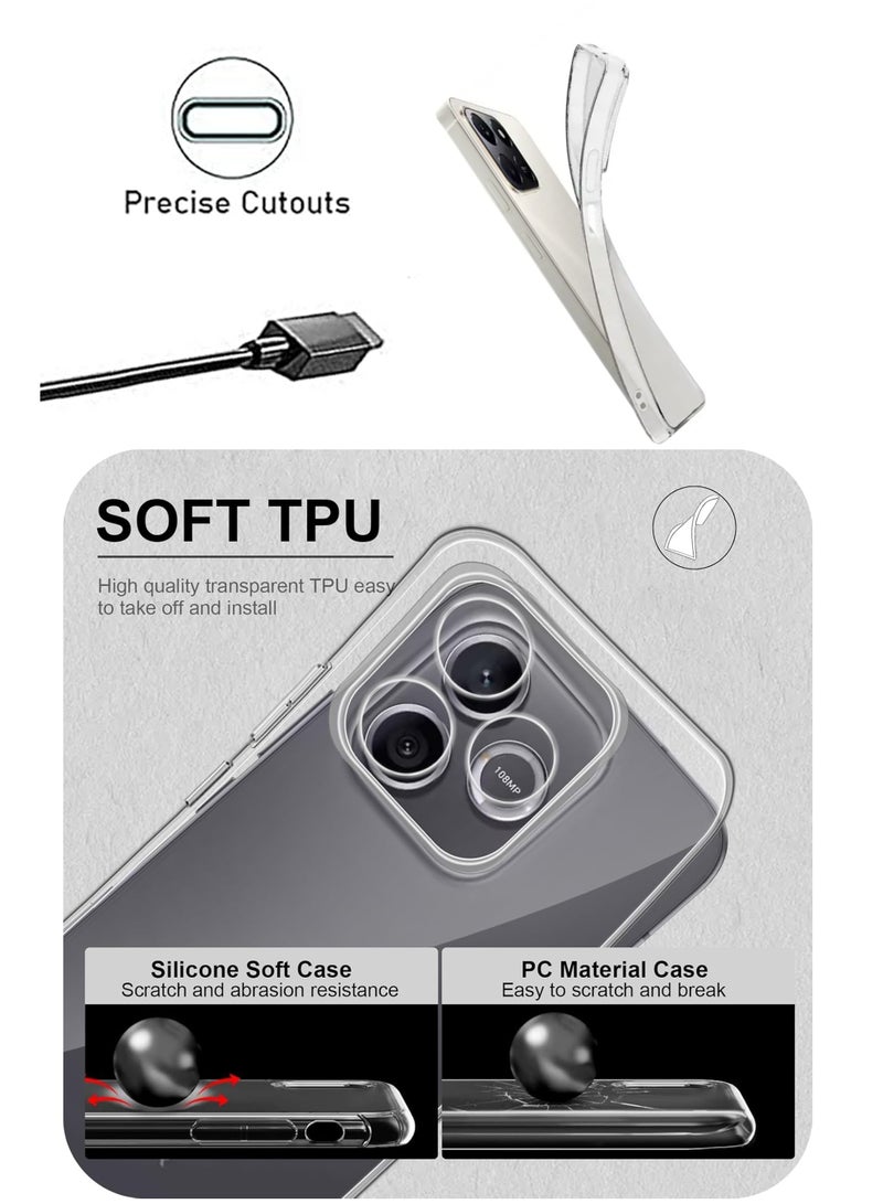 My Choice Honor 600 Lite  - Transparent Silicone Drop-Proof Clear Protective Phone Cover - Image 2