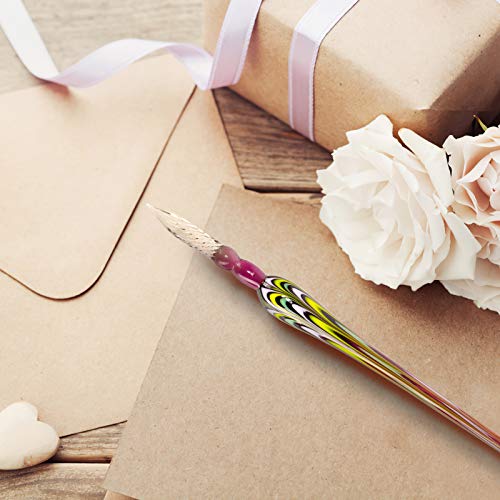 Aokuy Glass Dip Pen Set,Calligraphy Pen,Crystal Signature Pen for Art, Writing, Signatures -Decoration and Business Gift - Image 4