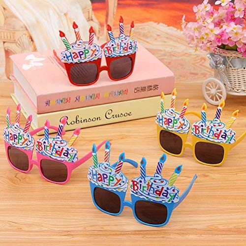 EBTOYS Happy Birthday Candle Sunglasses Novelty Sunglasses for Birthday Gift Party Supplies,4 Pack - Image 4