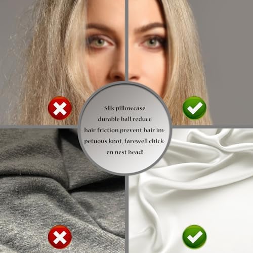 Suatien Silk Pillow Cases 2 Pack Soft Breathable and Sliky Queen Size Pillow Cases Set of 2,Natural Mulberry Satin Silk Pillowcase with Hidden Zipper for Hair and Skin (Ivory,20"X 30",2pcs) - Image 5