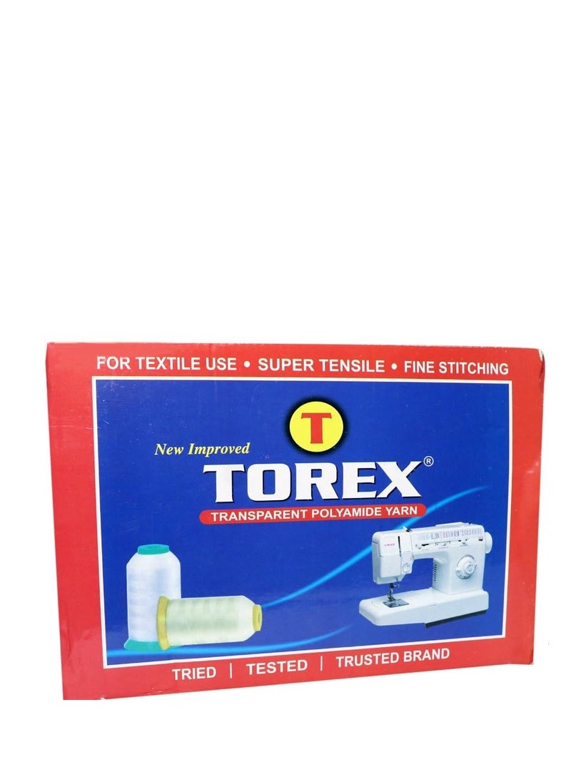 Torex TOREX� | Nylon Invisible Thread for Sewing Quilting - Fishing Line Monofilament Transparent Thread for Wigs Beading - Clear String for Hanging (0.16mm daimeter Thread 7000 meter/7655 Yards Black)  - Image 5
