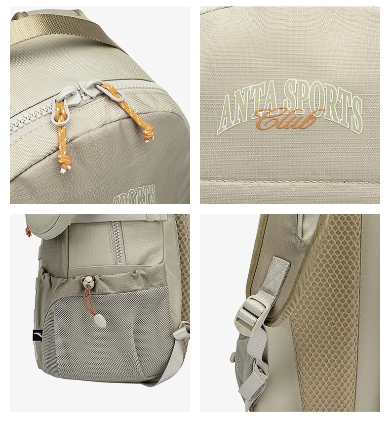 ANTA Grey Unisex Large Capacity Backpack with Ergonomic Support – Lifestyle  | Best Price UAE