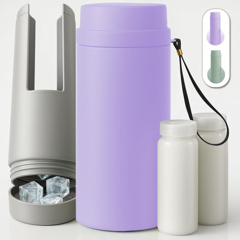 Tilcare Portable Breast Milk Cooler Bottle 30H Cooling Time 2 x 150ml5Oz Durable BPAFree Breastmilk Storage Bottles Breastmilk Cooler Travel Breastfeeding Milk Chiller for Baby - Image 2