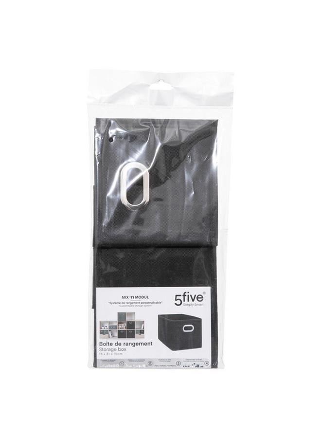 Five Simply Smart High-Quality and Durable Storage Box Black 15 x 31cm 160384J - Image 4