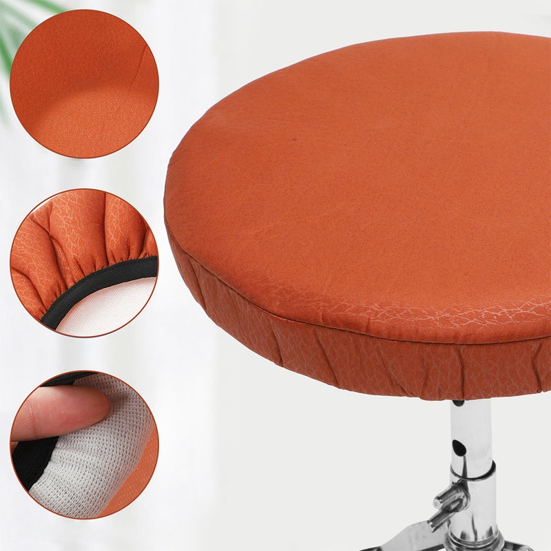 Elastic Barstool Cover Seat Cover Stool Cover Round Chair Protector Fabric Stool Cover - Image 2