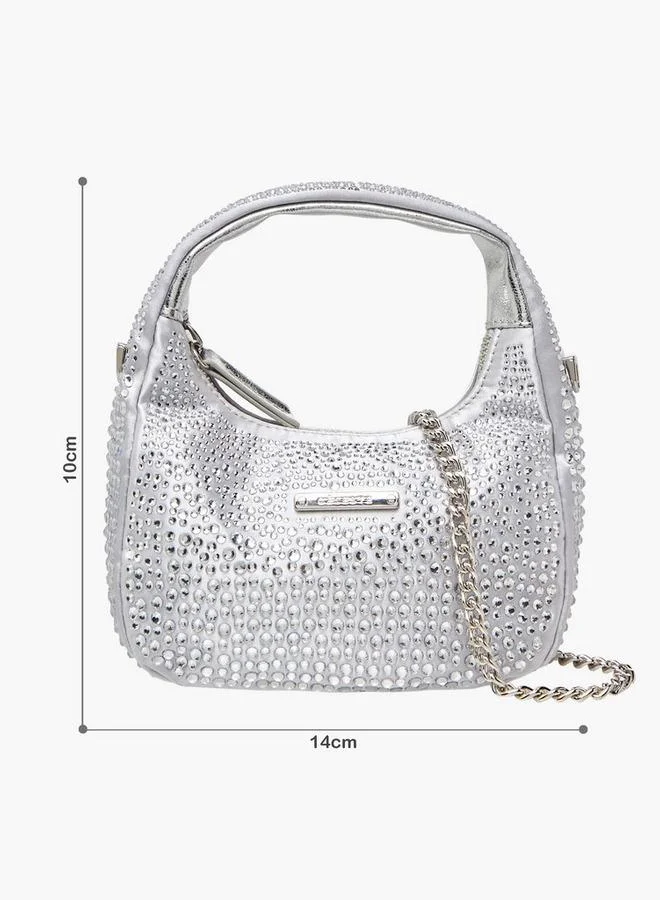 Celeste Embellished Hobo Bag with Chain Strap Ramadan Collection