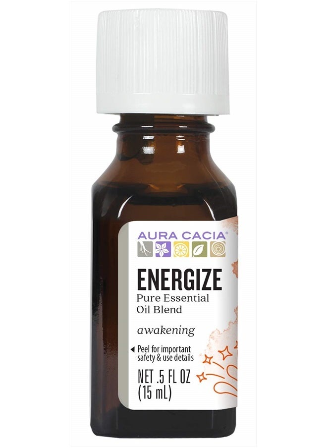 Aura Cacia Energize Essential Oil Blend | 0.5 fl. oz.  - Image 1