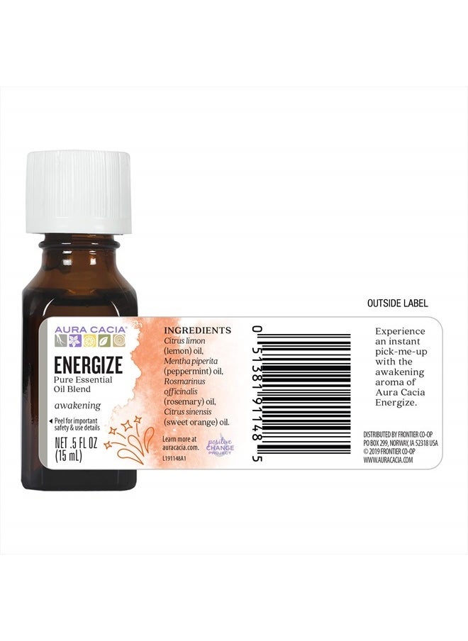 Aura Cacia Energize Essential Oil Blend | 0.5 fl. oz.  - Image 5