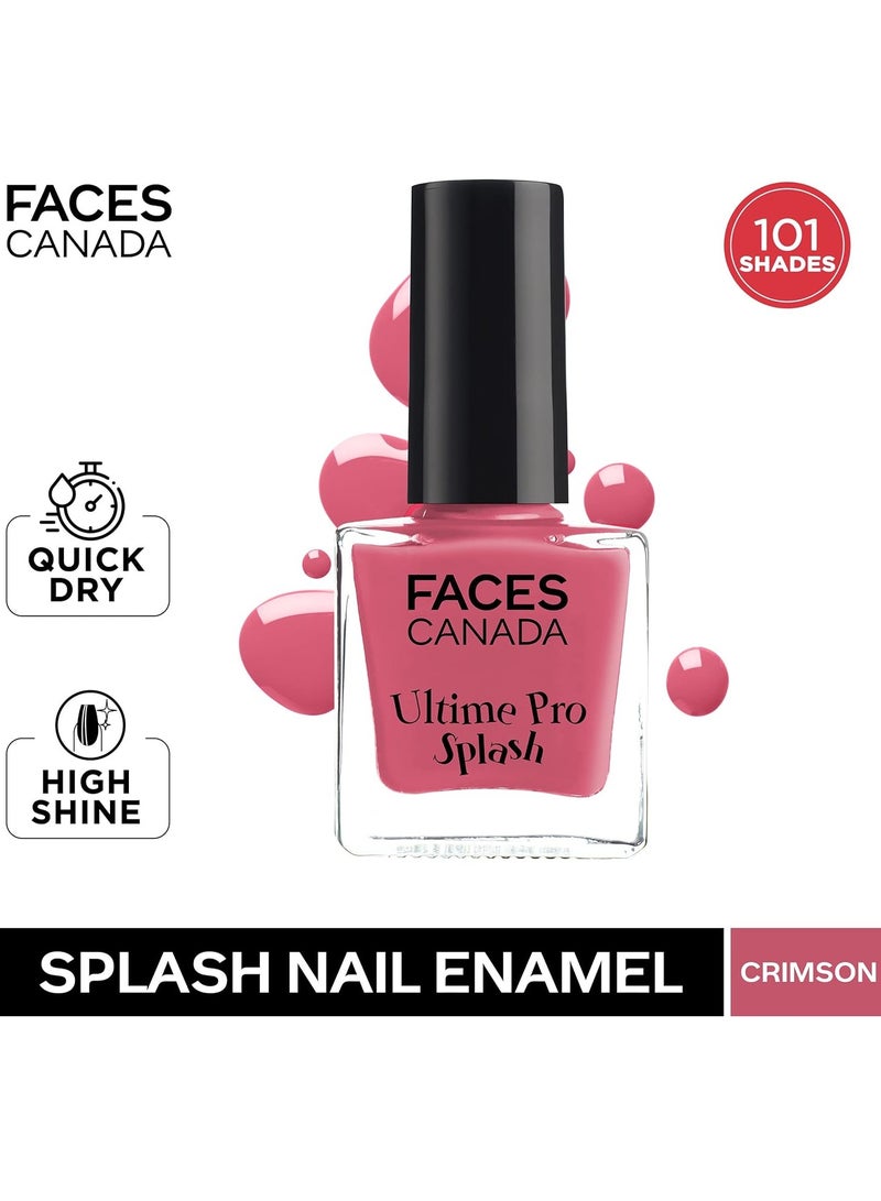 FACES CANADA Ultime Pro Splash Nail Enamel Crimson 106 8ml - Image 2