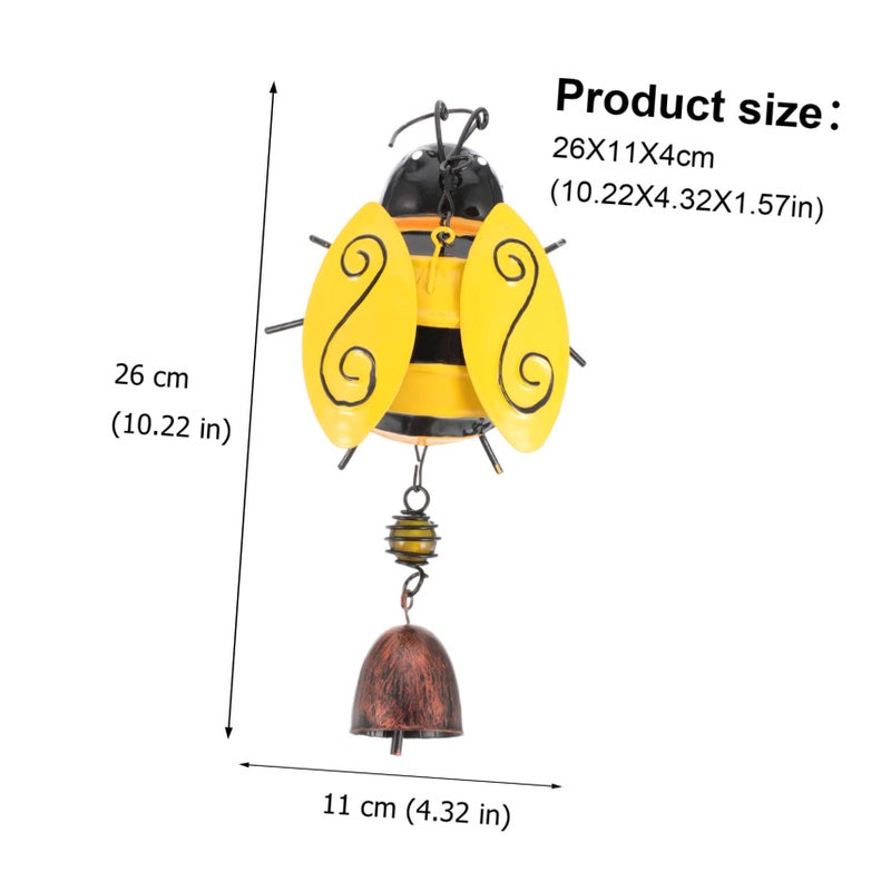 Wind Chime Pendant Durable Wrought Iron Hanging Garden Decor Outdoor Ornament - Image 3