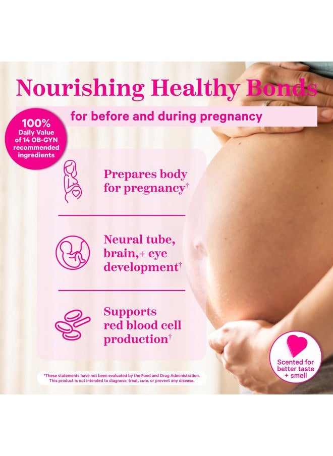 Pink Stork Total Prenatal Vitamins with DHA, Folate, and Iron, 3 Month Supply to Help Support Fetal Development, Pregnancy Must Haves - 180 Capsules  - Image 3