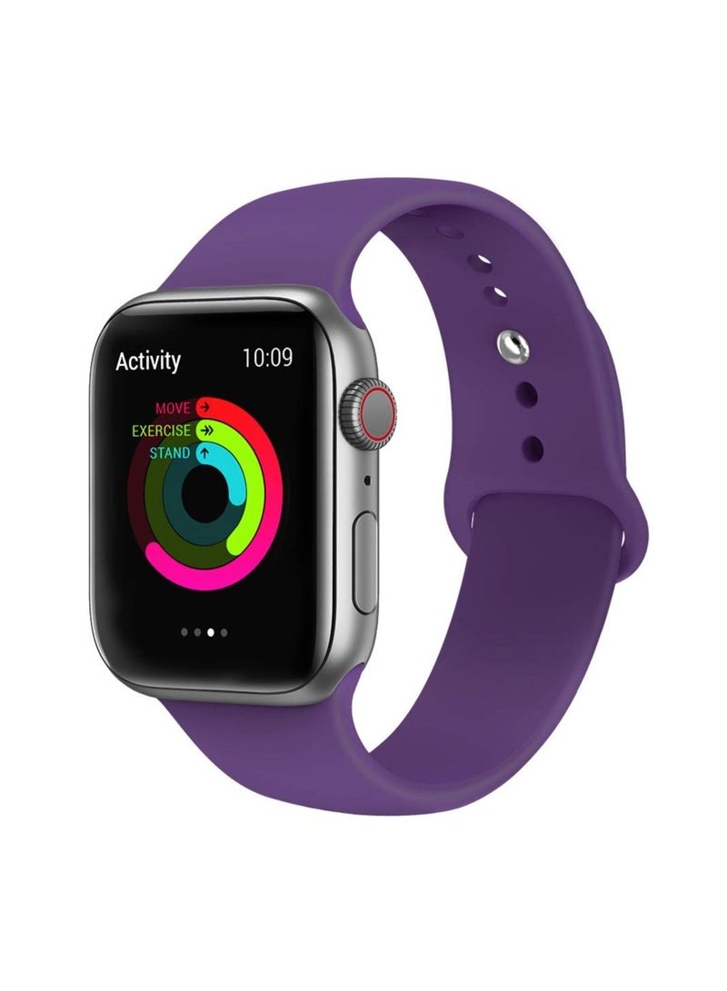 Soft Silicone Fitness Replacement Wristbands Straps For Apple iWatch Band Series 6/5/4/3/2/1/SE - 42/44mm