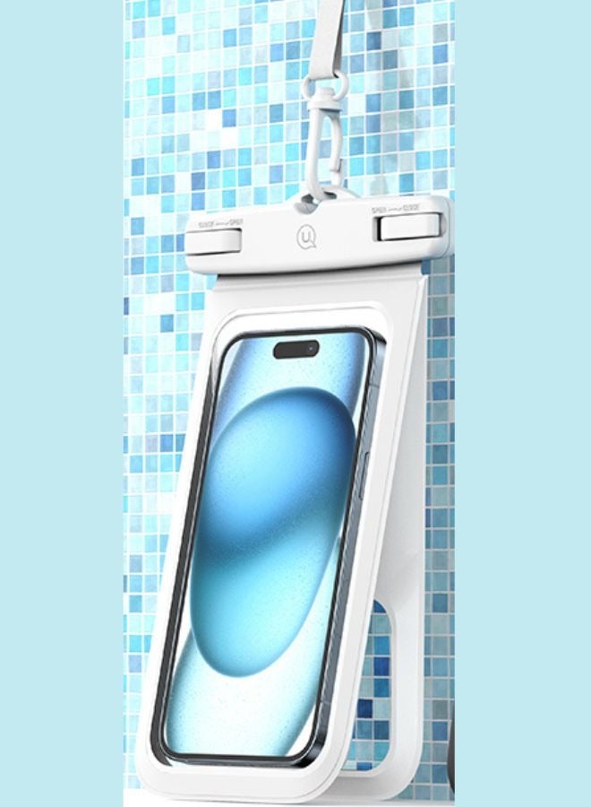 Usams Mobile Waterproof Case, Touchscreen Functionality, Waterproof Pouch, Cellphone Dry Bag, Waterproof Cell Phone Case, Drift Diving Swimming Waterproof Bag, for all Smart Cellphones upto 7” - Image 2