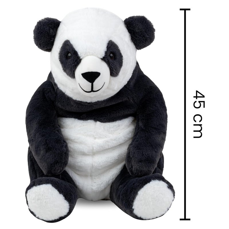 Mirada Big Panda Soft Plush Toy | Black Stuffed Animal for Kids & Panda Lovers | Adorable, Cuddly, Cute Birthday Gift – 35 cm - Image 5