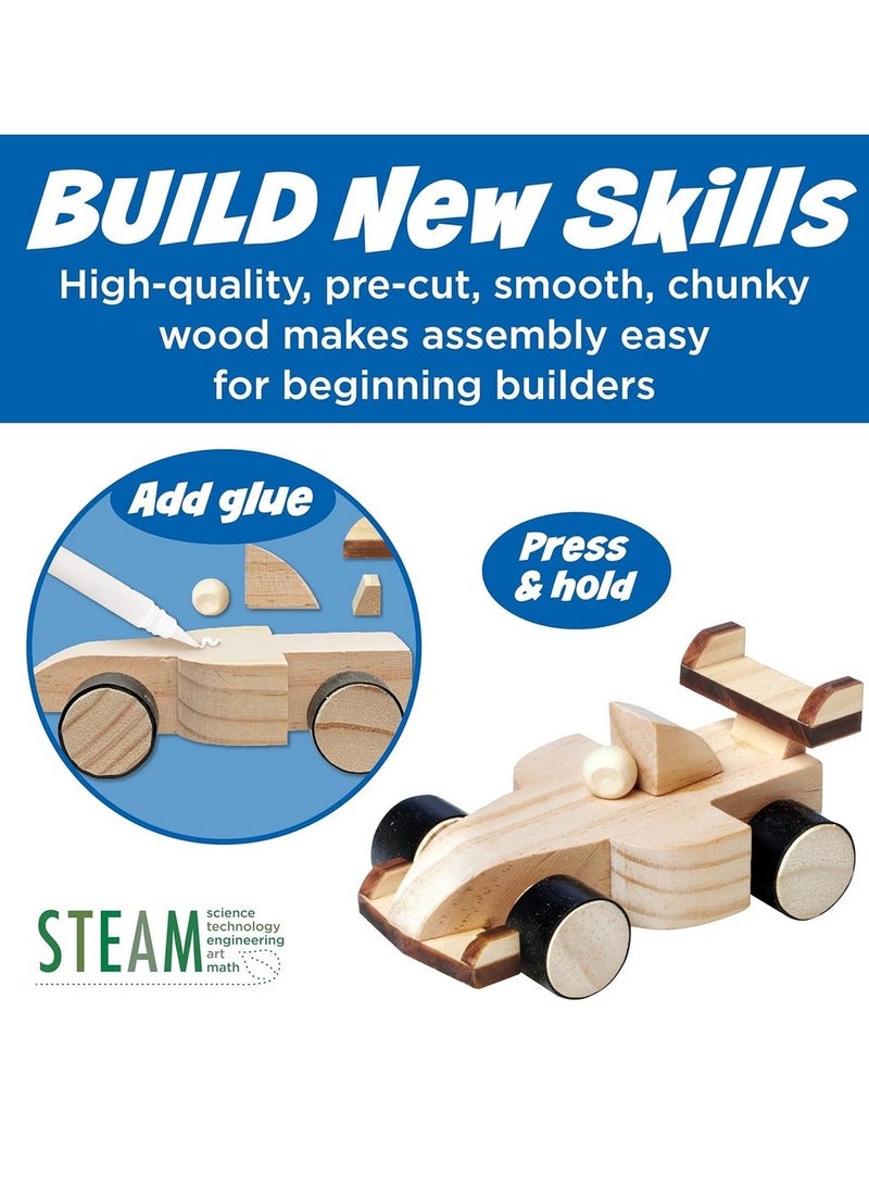 Creativity for Kids Buildeez Race Car Blaze Kit - DIY Buildable Race Car, Customizable Toy, Creative Play, Gift for Boys, Racing-Themed Craft - Image 5