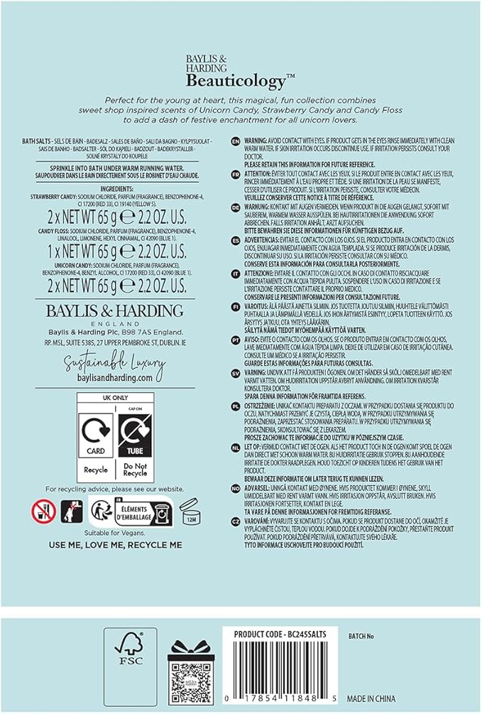 Baylis & Harding Baylis Harding Beauticology Candy Body Scrub Butter Discovery Gift Set Pack of 1 Vegan Friendly