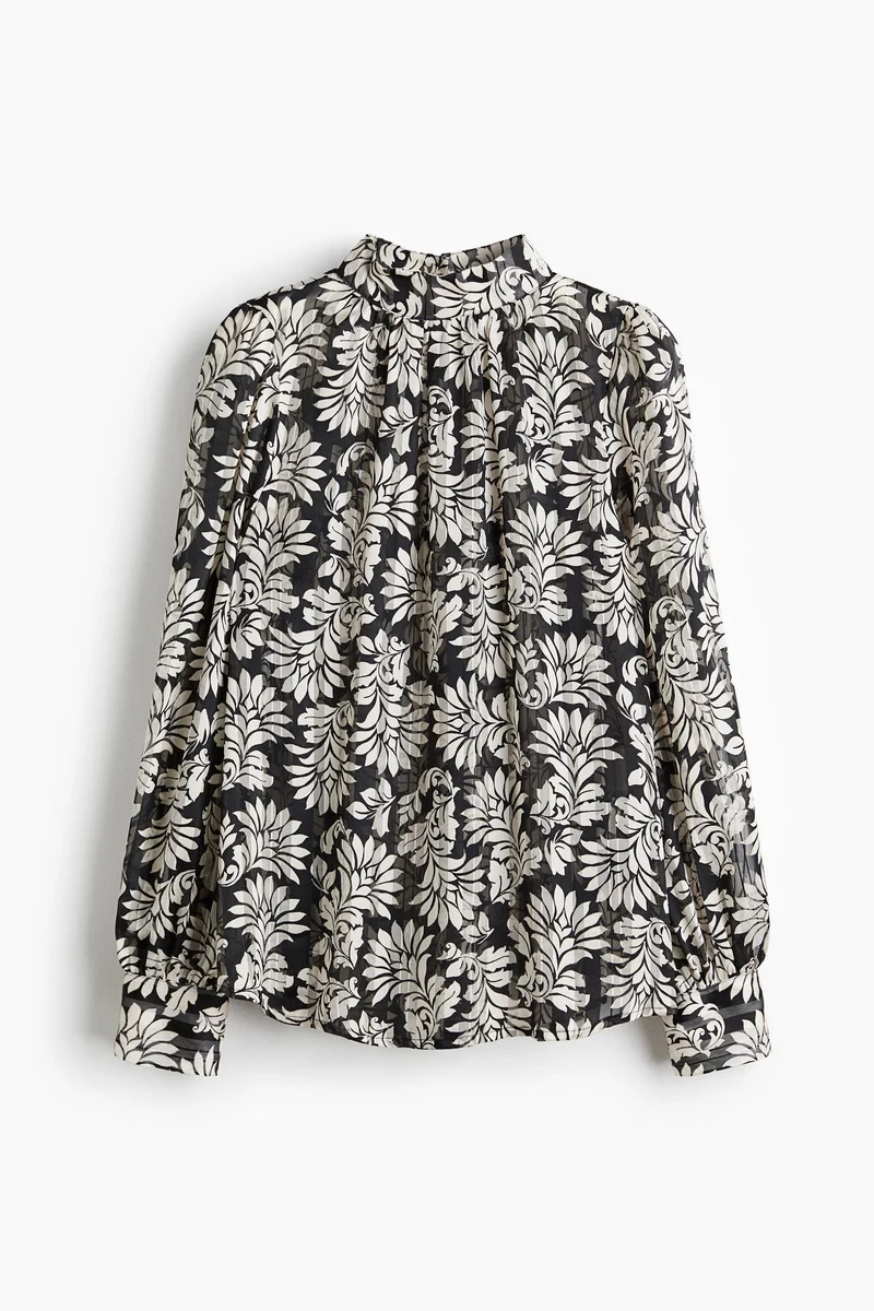 H&M Stand-collar blouse