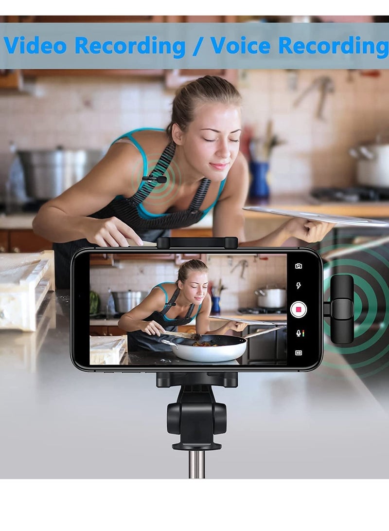 Mini Lavalier Microphone Clip-on Omnidirectional Mic Transmitter Receiver D11087-1—JA Black - Image 4