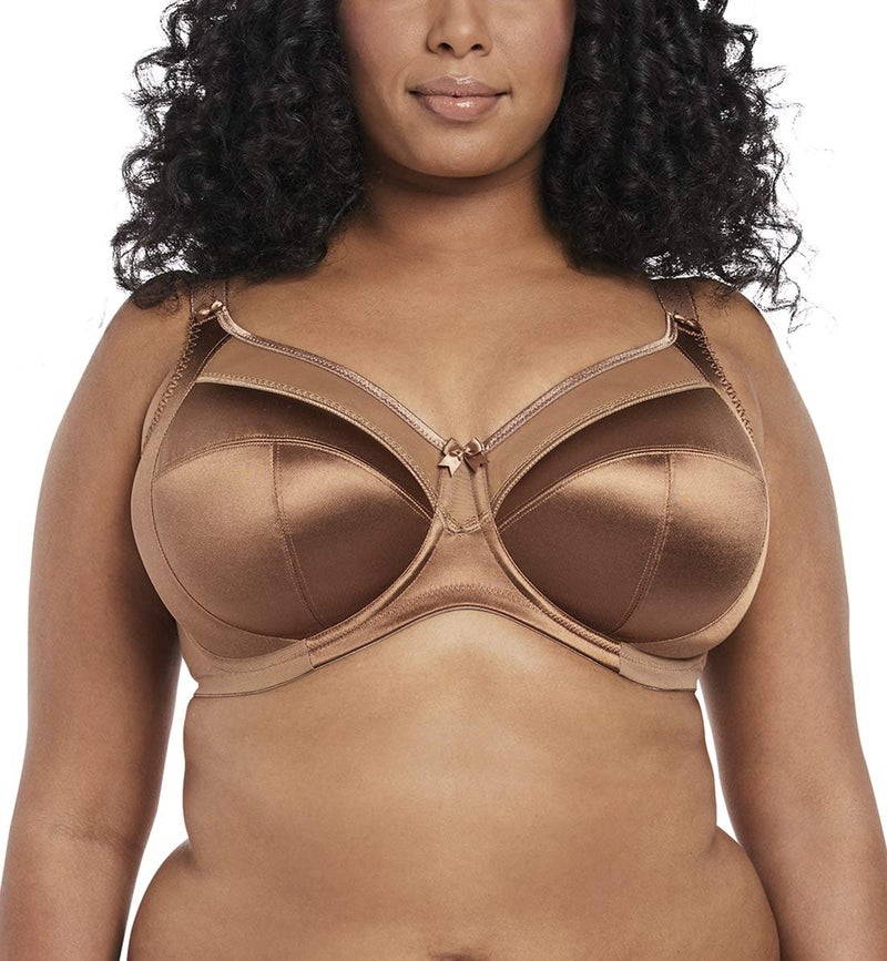 GODDESS Women's Plus-Size Keira Underwire Banded Bra Bra, Cinnamon, 38K - Image 1