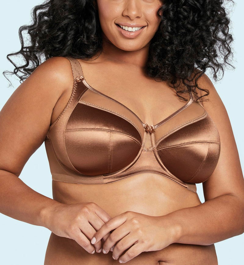 GODDESS Women's Plus-Size Keira Underwire Banded Bra Bra, Cinnamon, 38K - Image 4