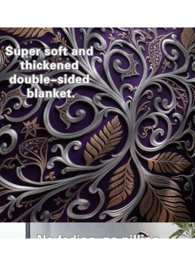 عام بطانية رقيقة تقليدية من الفانيلا (دافئة ومريحة ومناسبة للنوم والألعاب وإزالة الغبار ومقاومة للرمل) 150 سم * 200 سم - 29 - Image 5