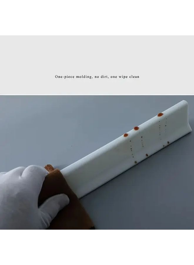 White Waterproof Shower Barrier 78 74 Inch With Drainage Holes Easy Installation - Image 5