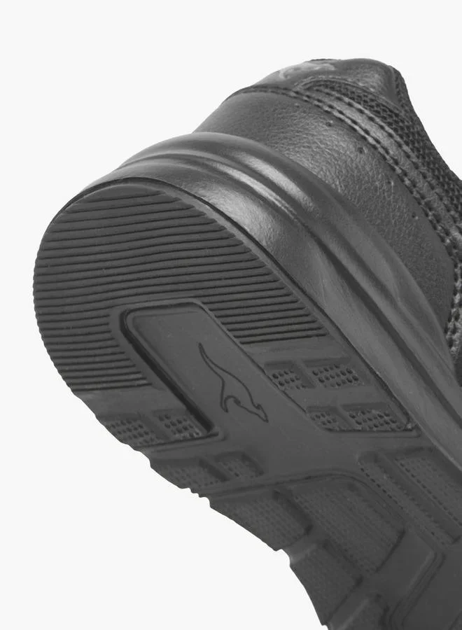 Kangaroos BLACK Kids Hook & Loop School Shoes for Women | Best Price UAE