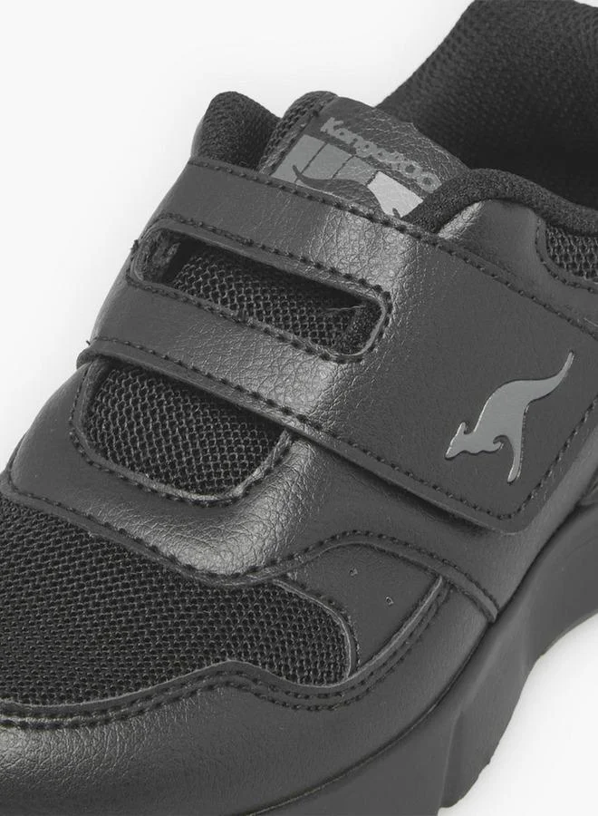 Kangaroos BLACK Kids Hook & Loop School Shoes for Women | Best Price UAE