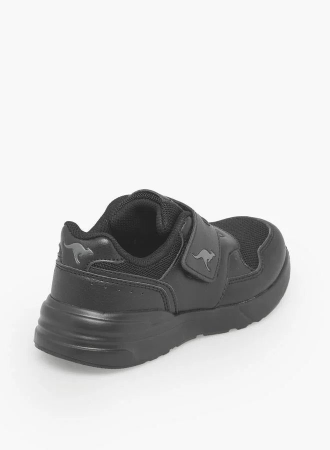 Kangaroos BLACK Kids Hook & Loop School Shoes for Women | Best Price UAE