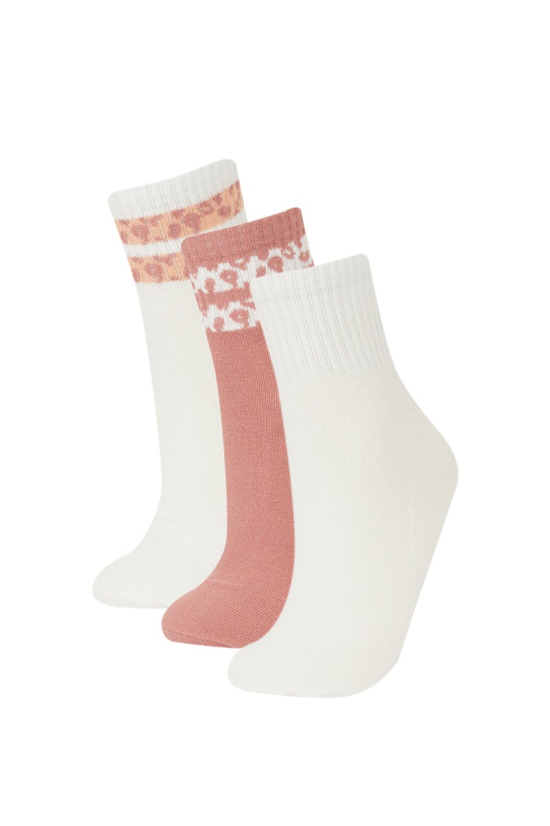 DeFacto Woman Animal 3 piece Short Socks - Image 1