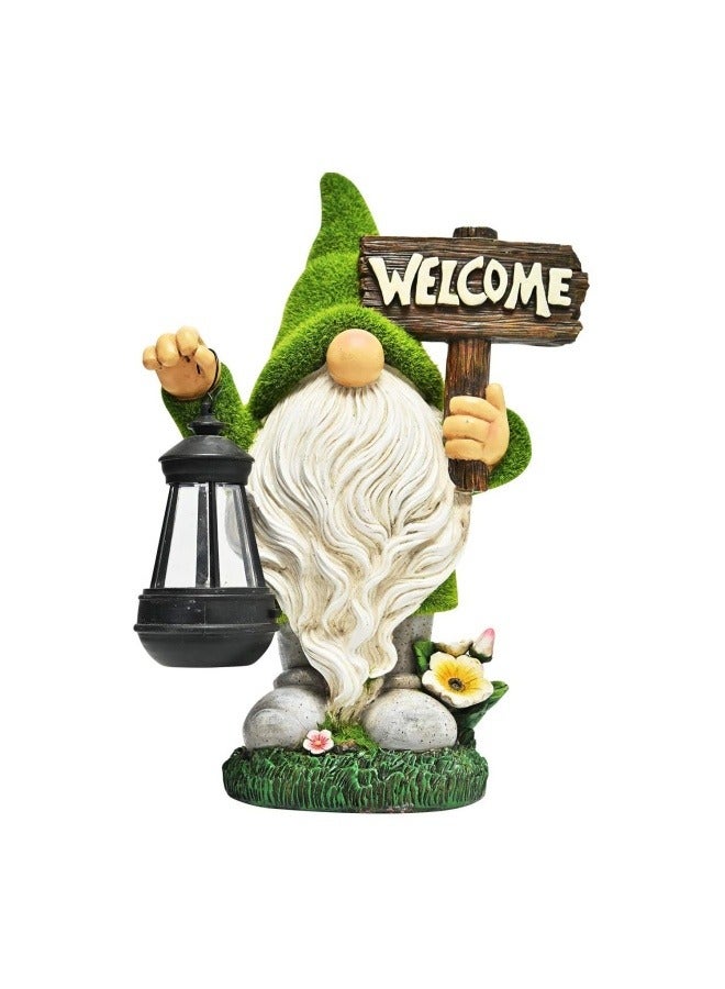 عام في الهواء الطلق أضواء الشمسية الراتنج عفريت الحرف الحلي الأقزام حديقة التماثيل الزينة أضواء الفناء المناظر الطبيعية - Image 1