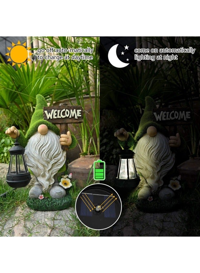 عام في الهواء الطلق أضواء الشمسية الراتنج عفريت الحرف الحلي الأقزام حديقة التماثيل الزينة أضواء الفناء المناظر الطبيعية - Image 5