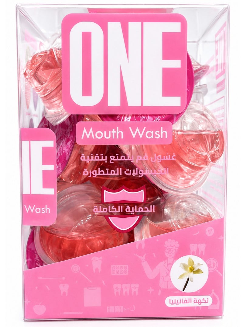 One Advanced Capsule Mouth Wash Vanilla  Flavour - 20CapsulesX15 ml - Image 1
