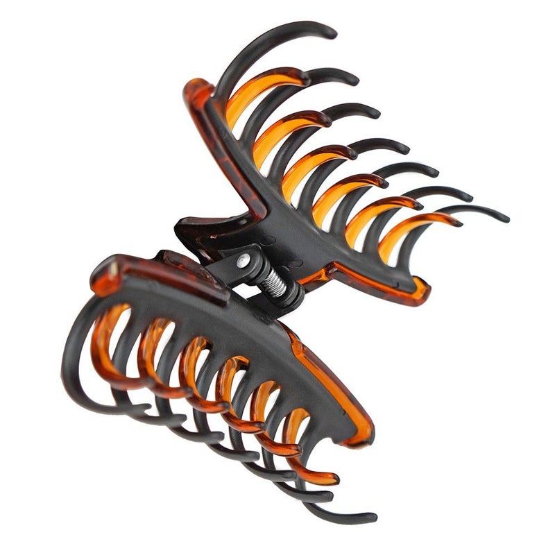 Revlon Strong Hold Hair Claw Clips, Brown/Black, 2 Count (Pack of 1) - Image 2