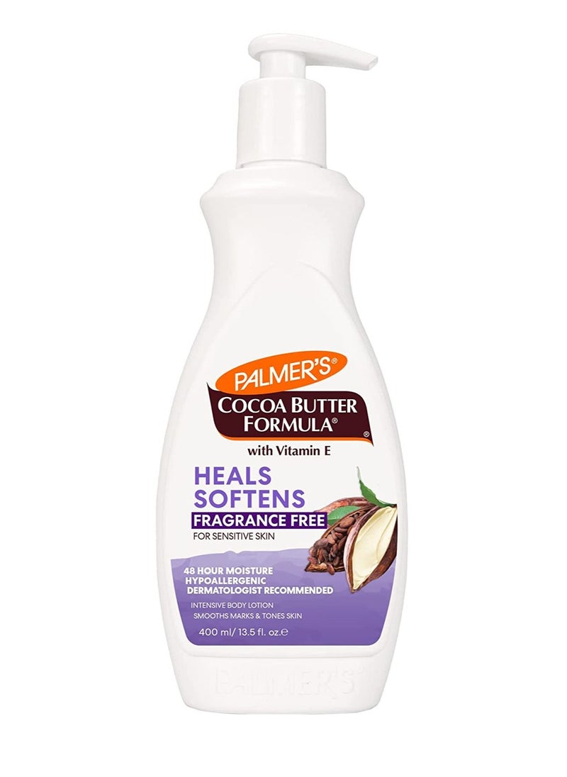 PALMER'S Palmer's Cocoa Butter Formula Fragrance Free Body Lotion, 13.5 Ounce  - Image 1