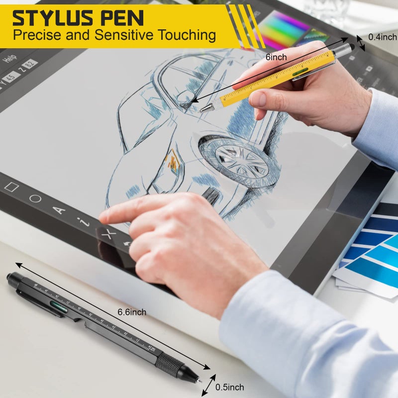MAFEHAN Father's Day Gifts from Daughter Son Wife, 9 in 1 Multitool Pen, Gifts for Men Who Have Everything, Unique Gifts for Dad from Daughter Son, Dad Gifts for Him, Husband, Grandpa, Boyfriend - YB - Image 5