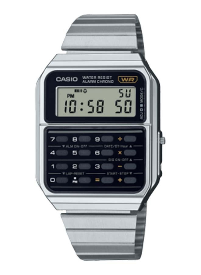 CASIO Digital Rectangle Shape Resin Wrist Watch CA-500WE-1ADF - 34 Mm - Image 1