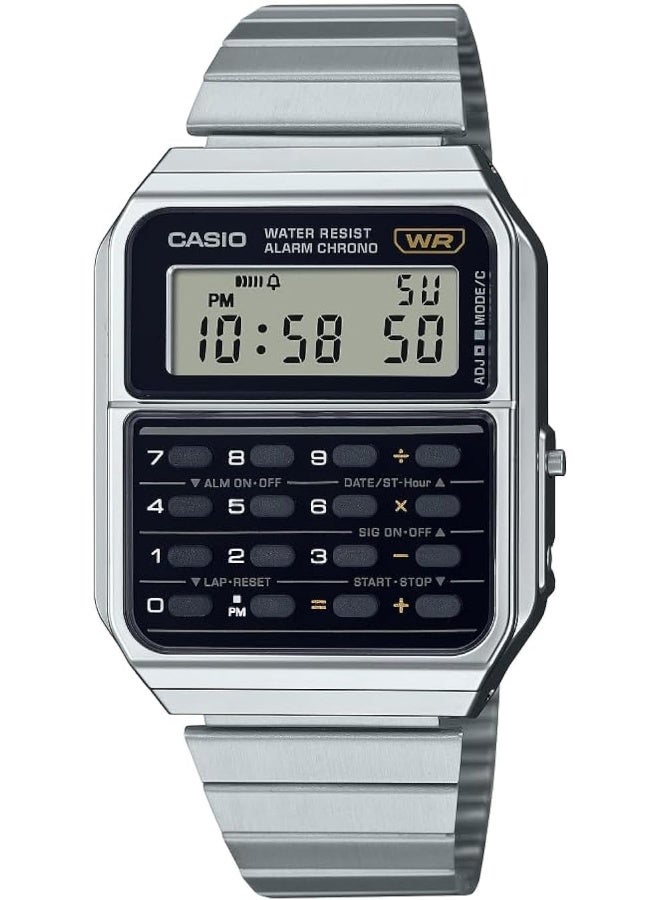 CASIO Digital Rectangle Shape Resin Wrist Watch CA-500WE-1ADF - 34 Mm - Image 2