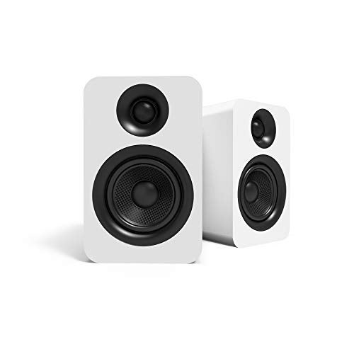 Kanto YU Passive 4" Passive Bookshelf Speakers with 1" Silk Dome Tweeter | External Amplifier Required | Pair | Matte White - Image 1