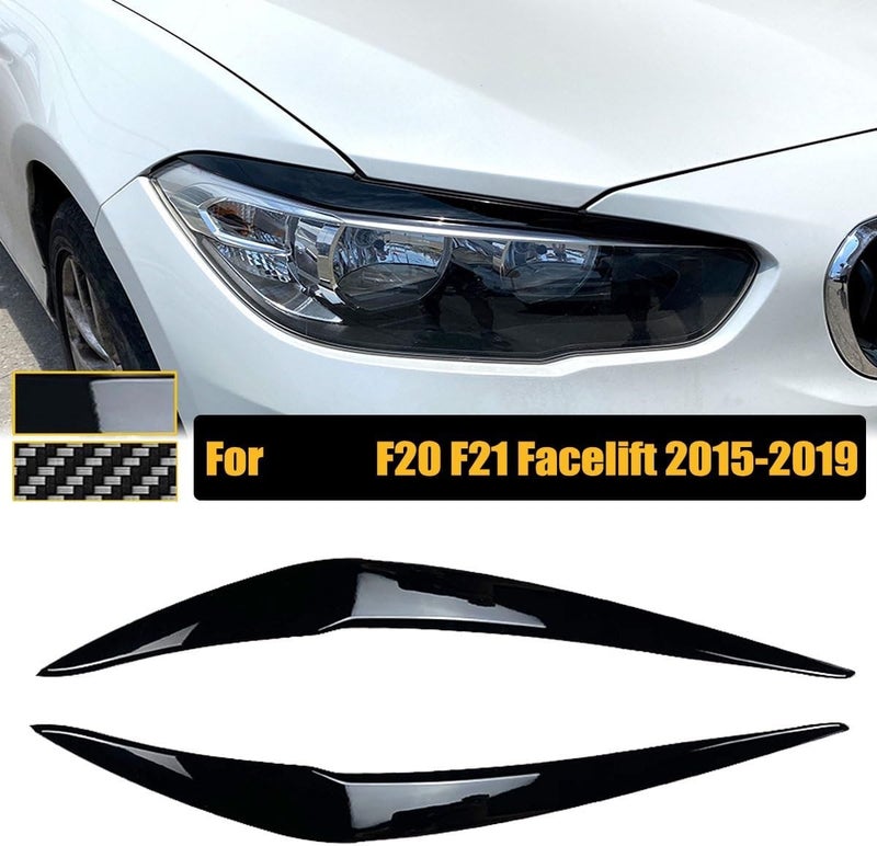 Vuzmode Carbon Look Headlight Eyebrow Cover for BMW 1 Series - Image 2