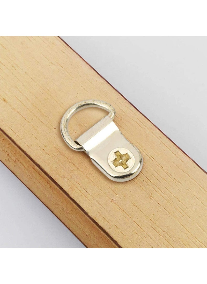 Generic - Complete Picture Hanging Kit with D Ring Sawtooth Hooks and Level 252 Pieces for Frames in Silver and Gold - Image 1