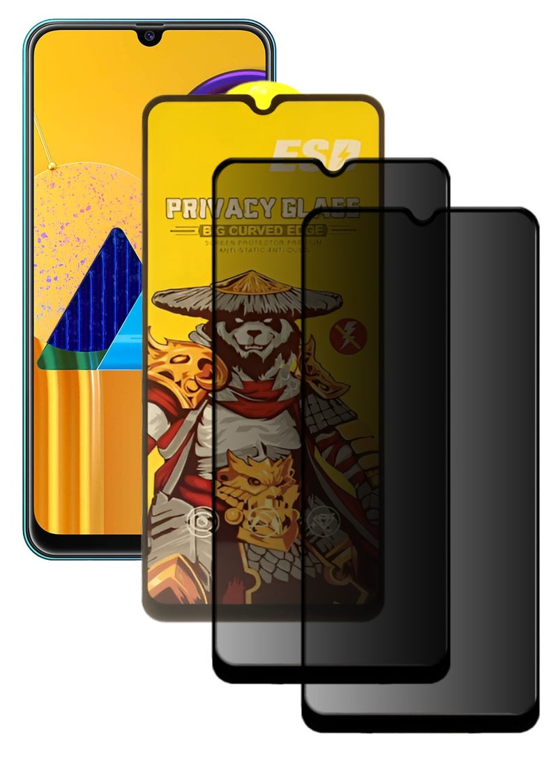 ESD 2 Pieces Tempered Dustproof Privacy Glass Screen Protector Compatible For Samsung Galaxy M30s - Image 1