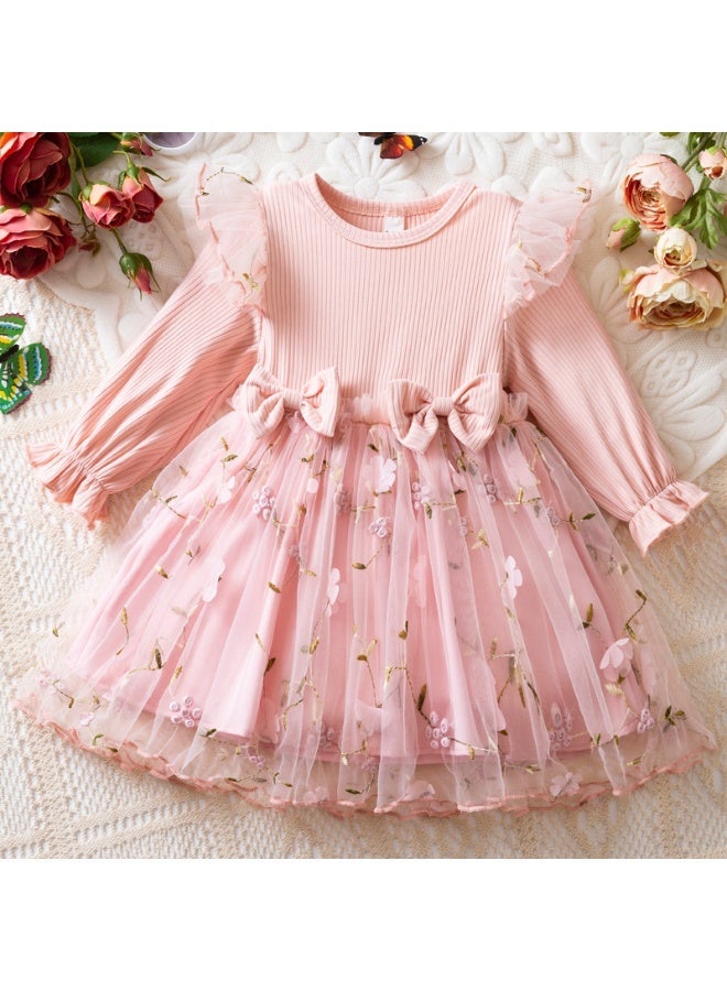 DOOKOO Baby Girl Princess Dress –  Lace Tutu Party Dress for Toddlers, Birthday Dress, Tulle Dress, Girls Frock, Kids Baby Dress - Image 1