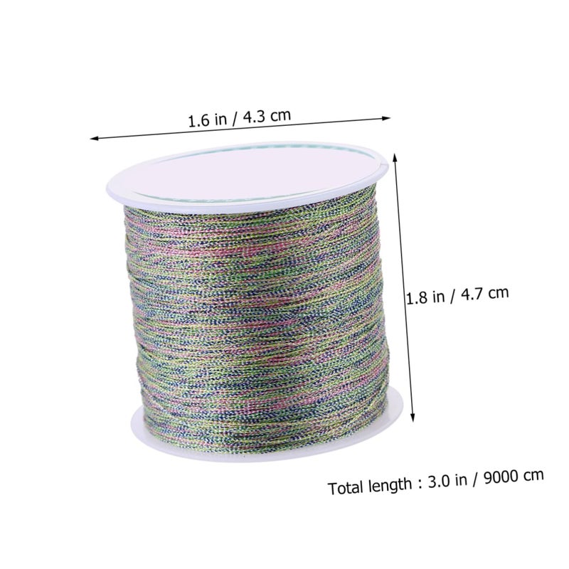 Gold Silver Wire Craft Cord 2 Rolls Hand Woven Stretch Bracelet String For Jewelry Making DIY - Image 3