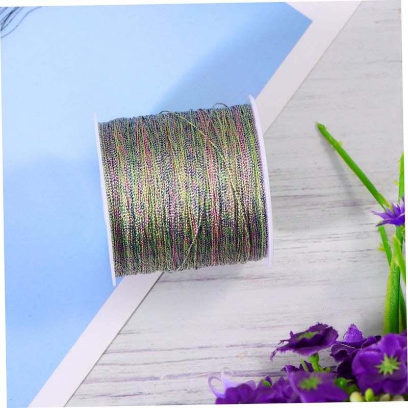 Gold Silver Wire Craft Cord 2 Rolls Hand Woven Stretch Bracelet String For Jewelry Making DIY - Image 5