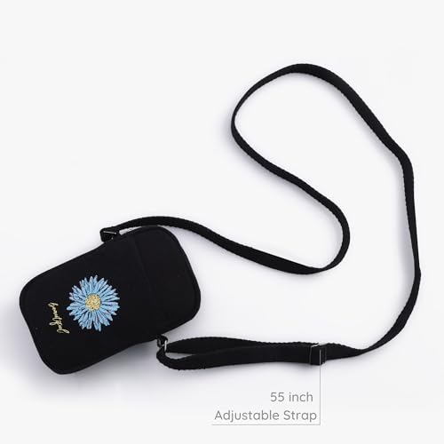EcoRight Eco Right Mobile Sling Bag For Women & Men, Small Crossbody Bags For Women With Adjustable Cotton Strap, Black - Image 5