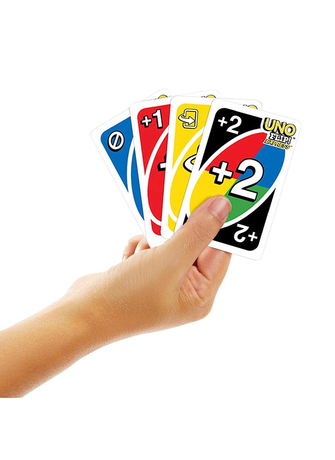 Mattel Games UNO Flip Express  Matching Card Game Featuring Faster Play with 56 Cards, Game Night, Kids Gift Ages 7 Years & Older  - Image 4