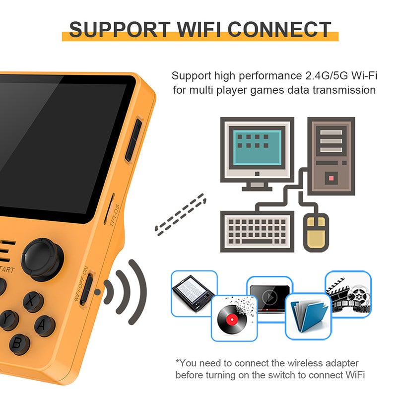 RGB 20S Handheld Game Console Retro 3.5inch Retro Gaming Built-in 2500 Games 16G+128G Support Type-C Fast Charging 2.4G/5G/Wifi Connect Data Transmission - Image 2